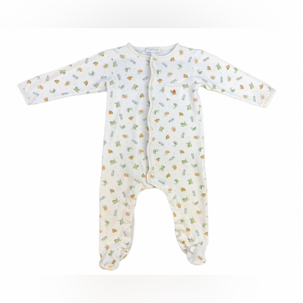 MAGNOLIA BABY Pima Cotton Insect Print Footie- 9 Months